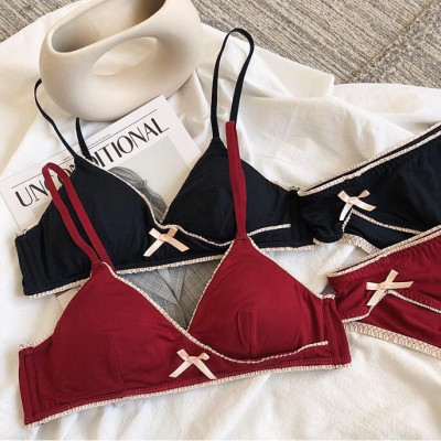 Bộ Đồ Lót Cotton Phong Cách Nhật Bản Không Gọng ( Mã SP B291)