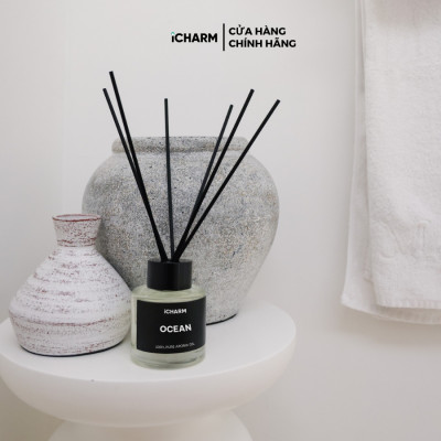 Que khuếch tán tinh dầu thơm phòng, spa, khách sạn 50ml, 100ml iCHARM hương nước hoa, khách sạn