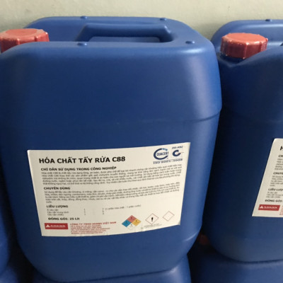 Hóa chất tẩy rửa dàn nóng dàn lạnh bình ngưng điều hòa chiller condenser, cooling tower, FCU AHU, nồi hơi boiler