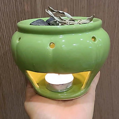 Bếp đốt bồ kết thảo mộc tráng men bền đẹp