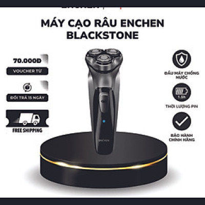 Máy cạo râu Enchen BlackStone , lưỡi cạo nổi 3D ôm mặt, Pin sạc siêu bền, cáp sạc type C