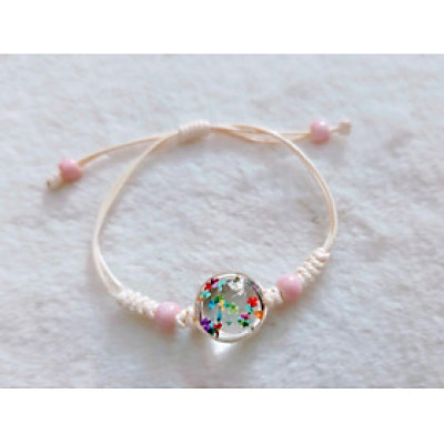 Vòng tay hoa khô nhiều màu