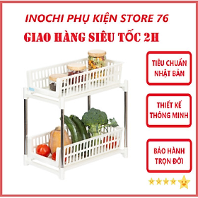 Kệ Trượt 2 Tầng Tokyo Cao Cấp - Hàng chính hãng inochi ( Tặng kèm khăn lau pakasa)