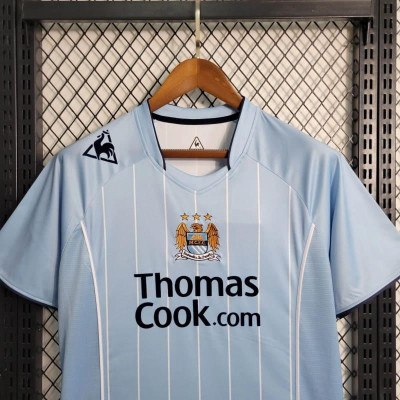 Áo Bóng Đá Retro Manchester City 2007/2008 - Sân Nhà bản cao cấp vải Cotton Polyester