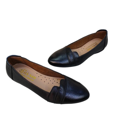 Giày Búp Bê Nữ Đế Bệt HÀ NAM Da Bò Thật Cao Cấp GBBN2060