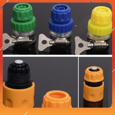 Bộ dây vòi xịt nước rửa xe, tưới cây ,tăng áp 3 lần,loại 3m,5m 206701-1 đầu đồng,cút nối nhựa vàng+  mở chai