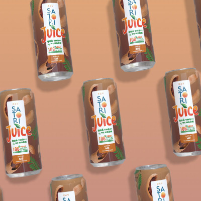 Combo 2 thùng nước ép trái cây Satori Juice Vị me 250ml (24 lon/thùng)