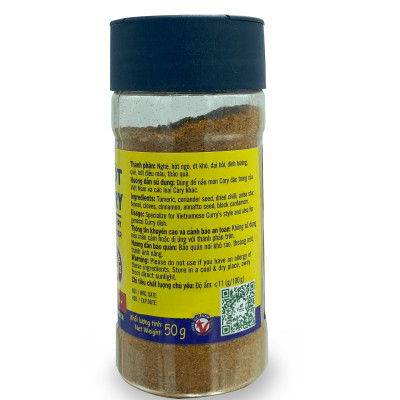 Combo 3 hũ Bột Cà Ri Việt Ấn (50gr/hũ)