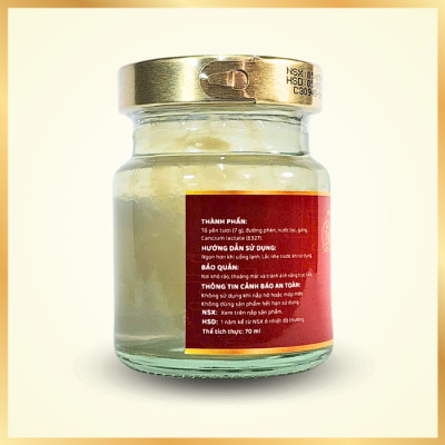 [Set 10 lọ Không hộp] Yến chưng Đường phèn 7 gram Tổ Yến Tươi- Yến Sào Nam Trân. Lọ 70 ml