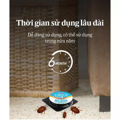 Combo 3 bộ 6 Viên Mồi Diệt Gián, Thuốc Diệt Côn Trùng Sinh Học Không Độc Hại Dùng Trong Nhà Bếp, Hộ Gia Đình