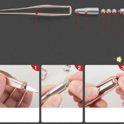 Bộ Lấy Ráy Tai Có Đèn LED INOX Cao Cấp - Lấy Ráy Tai Trẻ Em An Toàn, Tiện Lợi, Vệ Sinh ,Tặng Kèm + 2 Pin AAA + 3 Pin Cúc Áo [ Video Sản Phẩm ]