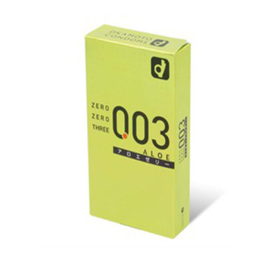 Bao Cao Su Okamoto 0.03 Cool Siêu mỏng Bóng Láng Mát lạnh Hộp 8 Cái 