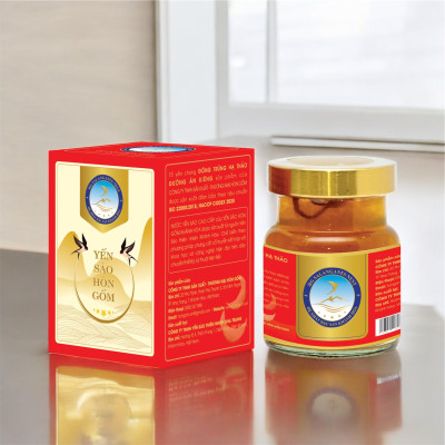 [Hộp 6 Hũ] Tổ Yến Chưng Đông Trùng Hạ Thảo (Ăn Kiêng) - Yến Sào Hòn Gốm Chính Hiệu Khánh Hoà - HGK NEST