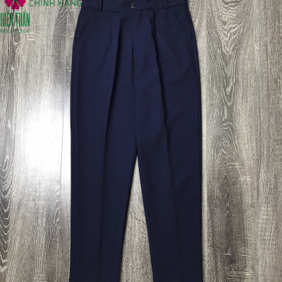 Quần tây nữ Hiền Trần BOUTIQUE lưng cạp cao âu công sở đẹp màu đen đồ đi học form chuẩn tôn dáng