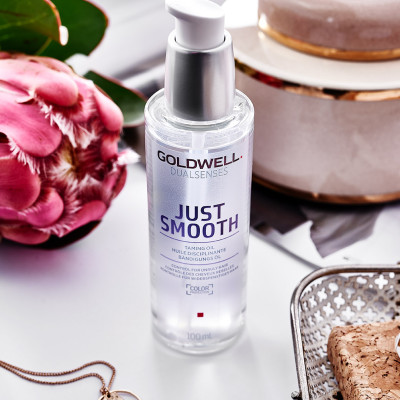Tinh Dầu Dưỡng Tóc Mềm Mượt Goldwell Just Smooth Giảm Bông Xù, Xơ Rối, Mềm Mượt Tóc 100ml