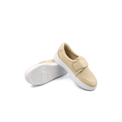 Giày Sneaker Nữ TOMOYO Da Microfiber Quai Dán TMW328