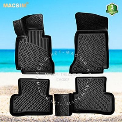 Thảm lót sàn ô tô nhựa TPU Silicon Mercedes C Class W205 2014-2021 Nhãn hiệu Macsim