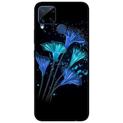 Ốp lưng dành cho Realme C15 mẫu Hoa Đêm Xanh