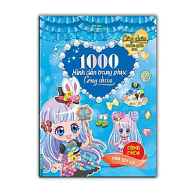 Sách - 1000 Hình Dán Trang Phục Công Chúa - Công Chúa Hoa Tuy Líp - Minh Thắng
