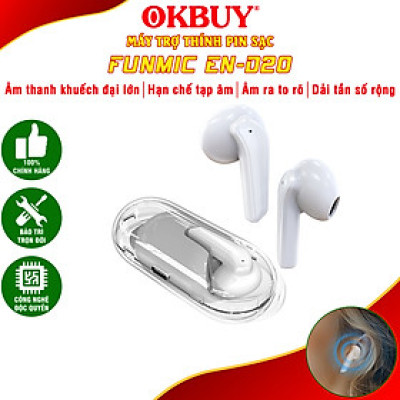 Máy trợ thính cho người già FUNMIC EN-D20 - 4 mức âm lượng tự điều chỉnh chứng nhận quốc tế an toàn