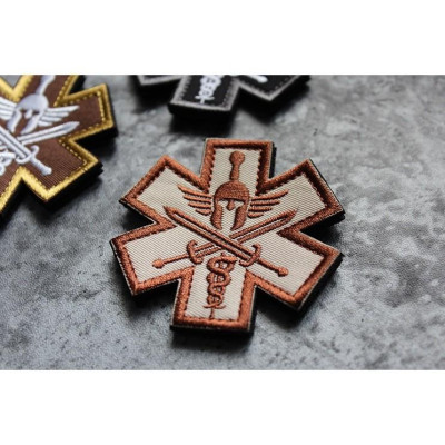 Patch phù hiệu y tế chiến trường dán quần áo_ba lô túi xách