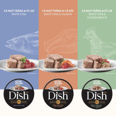 Pate cao cấp cho mèo Nutri Plan Dish 85g nhập khẩu Hàn Quốc