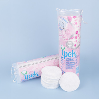 [ Tặng 5 miếng mặt nạ ] Combo 1 thùng bông tẩy trang Ipek 80 miếng (30 gói x 80)