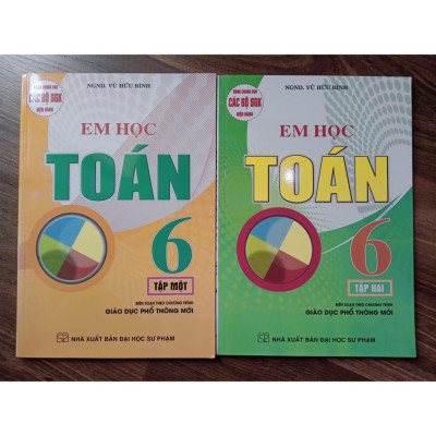 Sách - Combo Em Học Toán Lớp 6 (Tập 1+ Tập 2)