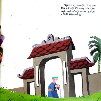 Cổ tích Việt Nam cho bé: Chú Cuội cung trăng - Kim Đồng - Bản màu