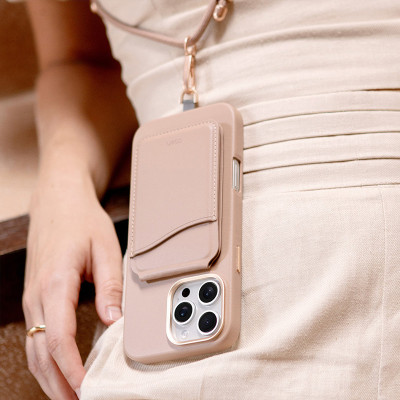 Ốp Lưng UNIQ COEHL MUSE Cho iPhone 16 Pro Max Da Thuần Chay Cao Cấp Sạc Không Dây MagClick Tặng Kèm Dây Đeo Hàng Chính Hãng