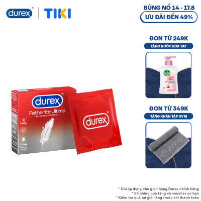 Bao cao su Durex Fetherlite Ultima Hộp 3 bao