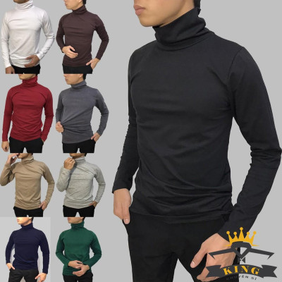 Áo thun cổ lọ nam tay dài giữ nhiệt KING 