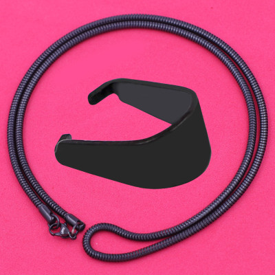 Mặt dây chuyền Phật Bất động minh vương đá xanh 2.2 x 3.6cm ( size trung ) kèm vòng cổ dây chuyền inox rắn + móc inox, Phật bản mệnh