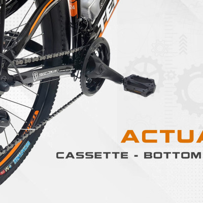 Xe đạp Tekko thể thao R100 cỡ bánh 24 inch (Phù hợp với người cao từ 1m35 đến 1m60)