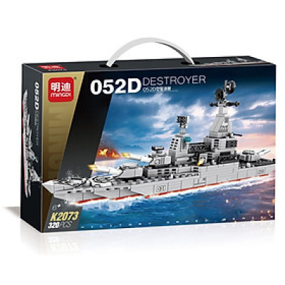 MINGDI - K2073 - Lắp Ráp Chiến Hạm Type 052D (320 Chi Tiết)