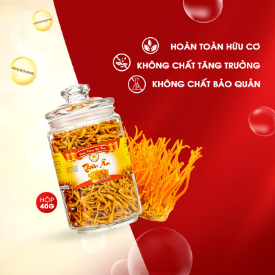 Đông Trùng Hạ Thảo Sấy Thăng Hoa Thiên Ân - Hũ 40g