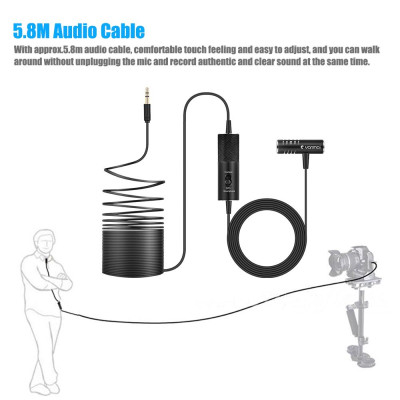 Micrô Kẹp trên ve áo tụ điện đa hướng âm thanh ghi âm Youtube Yanmai Professional Lavalier