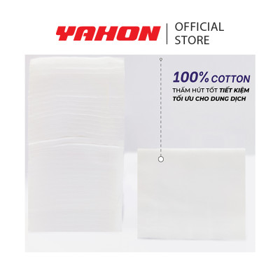 Bông Tẩy Trang Ép Biên POP-PUF Bao Zipper 170G, 100 Miếng/Bao