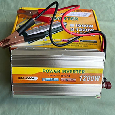 Biến Tần Kích 12V Sang 220V Công Suất 1200W Loại Tốt Siêu Bền– Giải Pháp Dự Phòng Khi Mất Điện đèn led