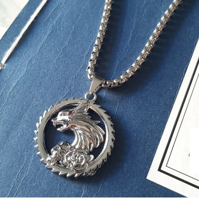 Dây chuyền nam mặt Sói cực cá tính