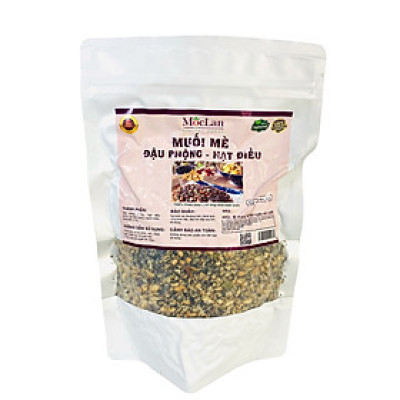 Muối mè đậu phộng - hạt điều Mộc Lan (bịch 500g)