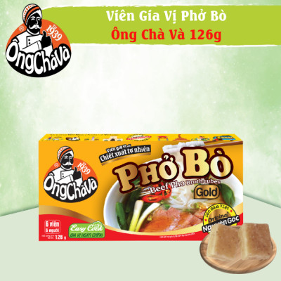 Viên Gia Vị Phở Bò Ông Chà Và Gold 126g (Beef Pho Broth Cubes)