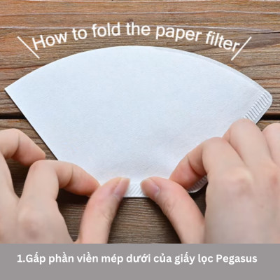Giấy lọc cà phê Hario Pegasus Coffee Paper Filter 100 tờ, size 02, màu trắng, pha 2-4 cups (PEF-02-100W)