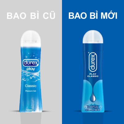 Bộ 2 chai gel bôi trơn DUREX PLAY CLASSIC thuần gốc nước 50ML/chai