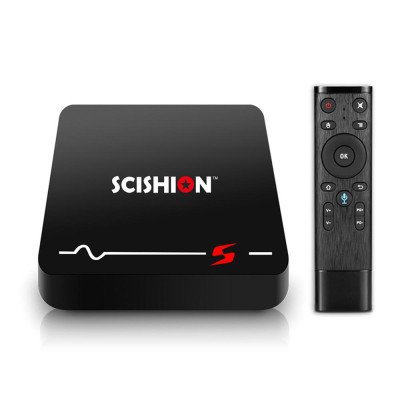 TV Box thông minh SCISHION S Smart Android 8.1, RK3229 Quad-core  hỗ trợ Tìm kiếm bằng giọng nói 4K UHD H.265 VP9