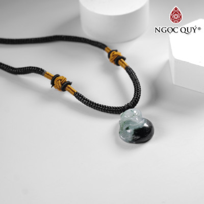 Mặt dây chuyền hồ ly đá cẩm thạch mệnh hỏa mộc - Ngọc Quý Gemstones
