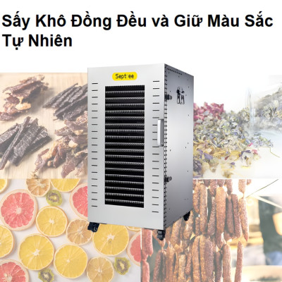 Máy sấy thực phẩm công nghiệp 210 lít, 22 khay Thương hiệu Mỹ cao cấp Septree DBC-22A - Bảo Hành 12 Tháng (Hàng Nhập Khẩu)