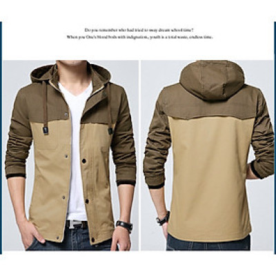 Áo khoác kaki nam 2 lớp có nón SITAKI thời trang cao cấp AKK15