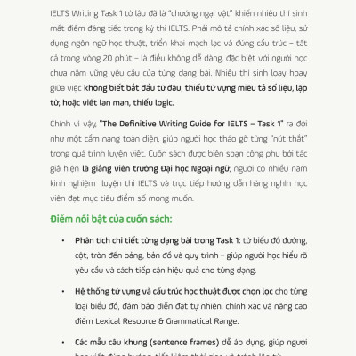 Sách - The Definitive Writing Guide For IELTS - Task 1