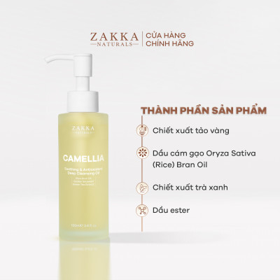 Bộ Đôi Zakka Naturals Sữa Rửa Mặt Mandelic 185ml và Dầu Tẩy Trang 100ml Làm Sạch Gấp Đôi